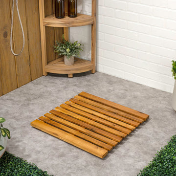 Paige Modern Classic Acacia Wood Slat Mat